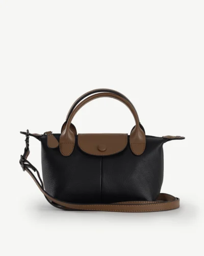 Willow Leather Tote Black