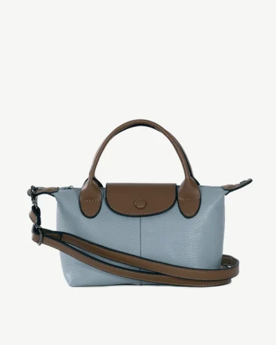 Willow Leather Tote Pale Blue