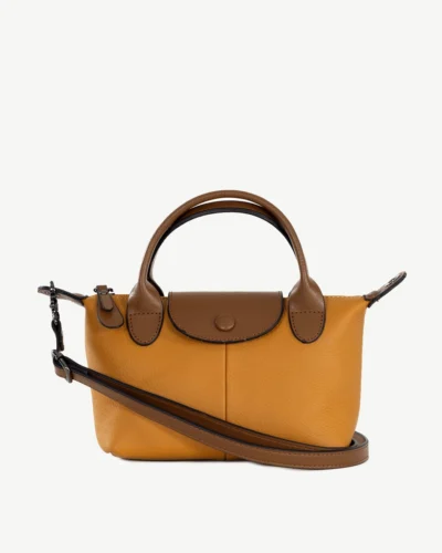 Willow Leather Tote Mustard
