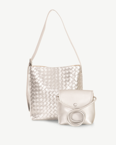 Ava Shoulder Bag Silver