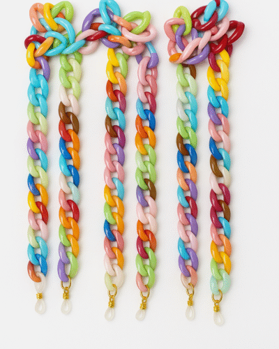 Rainbow Glasses Chain Pack of 3