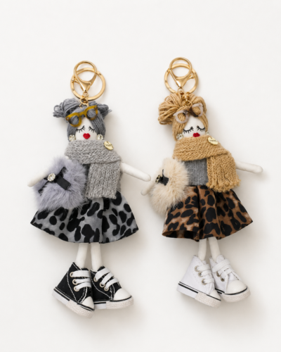 Glam Girls Bag Charm Pack Of 2
