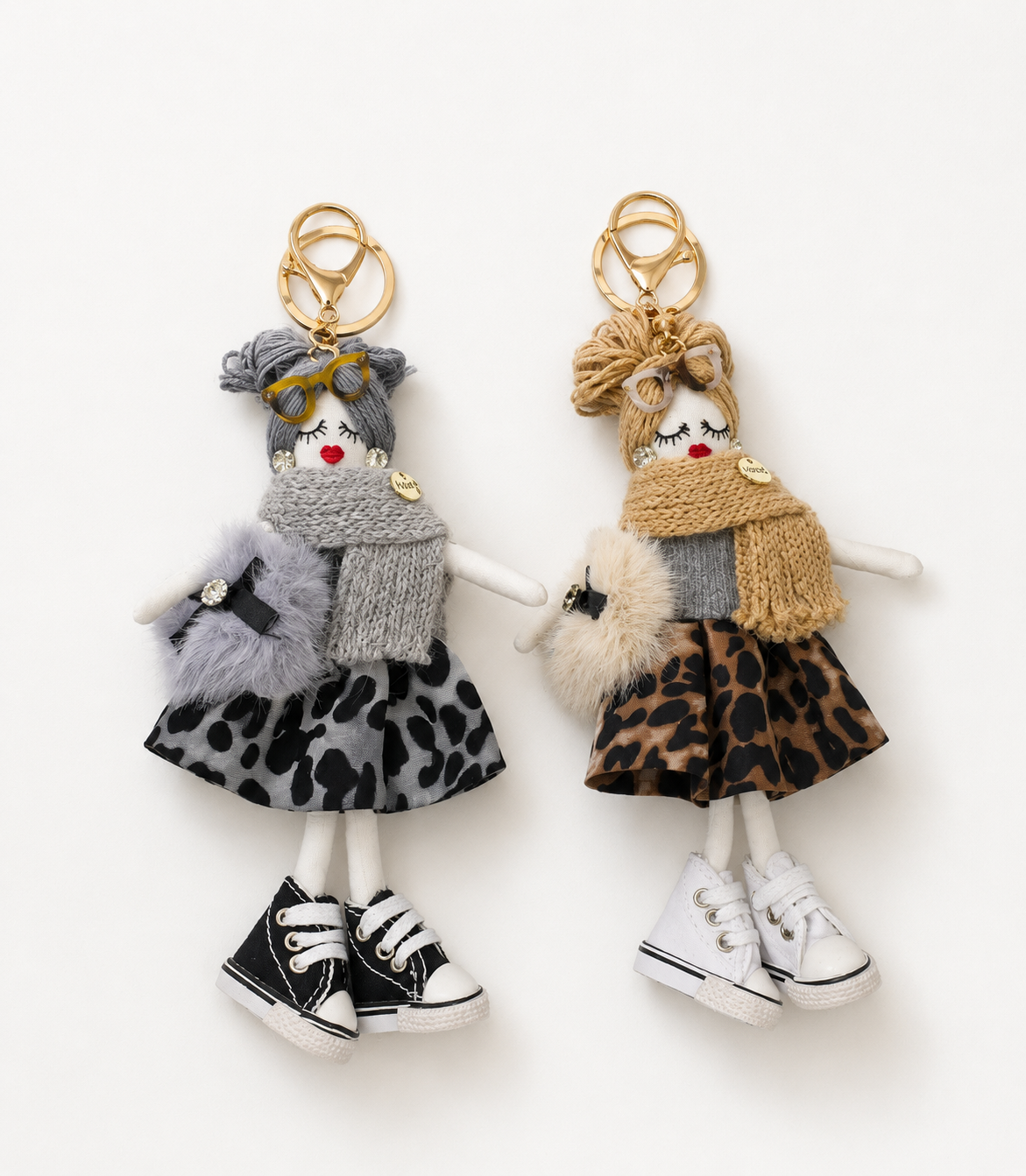 Glam Girls Bag Charm Pack Of 2
