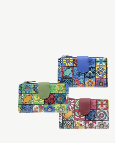Mosaic Leather Wallet Pack Of 3