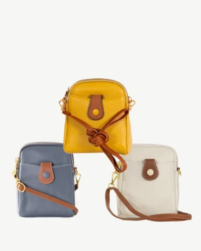 Georgie Leather Cross Body Bag Pack Of 3