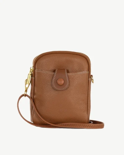 Georgie Leather Cross Body Bag Tan
