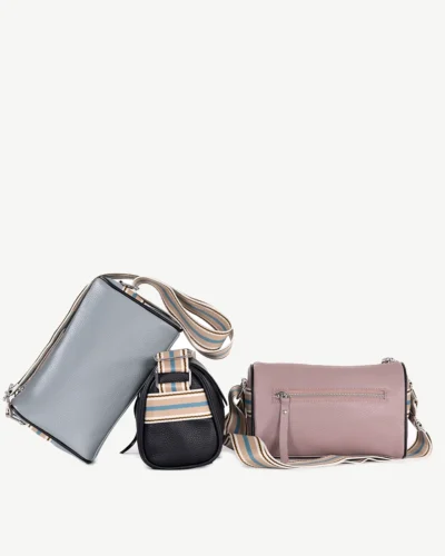 Napoli Leather Cross Body Bag - Pack of 3