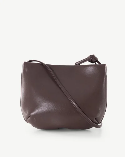 Delta Leather Cross Body Bag Coffee