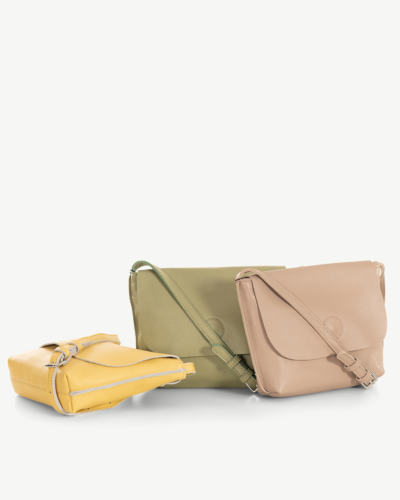 Maya Leather Cross Body Bag Pack Of 3