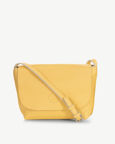 Maya Leather Cross Body Bag Butter Yellow