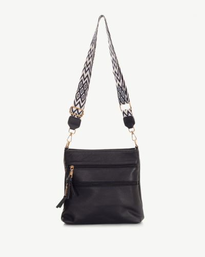 Bluebelle Leather Cross Body Bag Navy