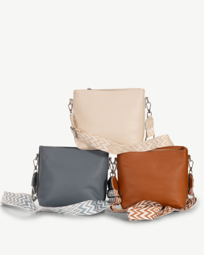 Leah Leather Cross Body Bag Pack Of 3