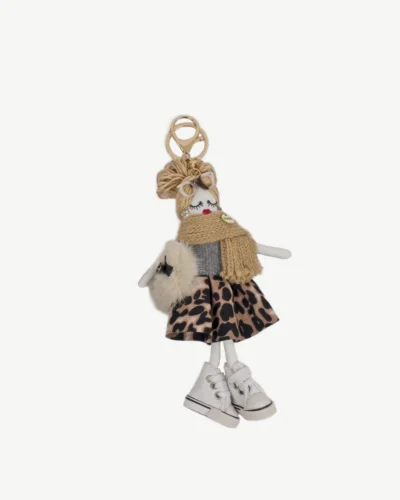 Glam Girls Bag Charm Tan Pack Of 2