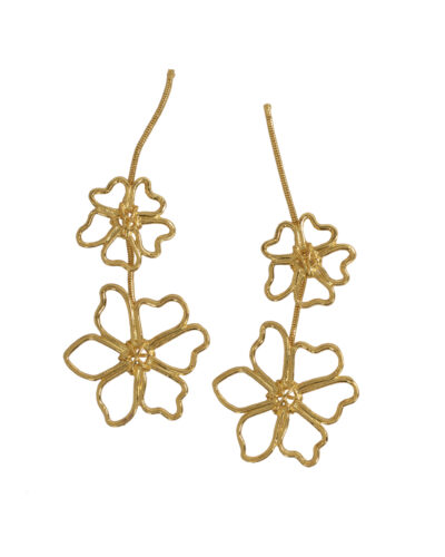 Paola Gold Daisy Earrings Pack of 2