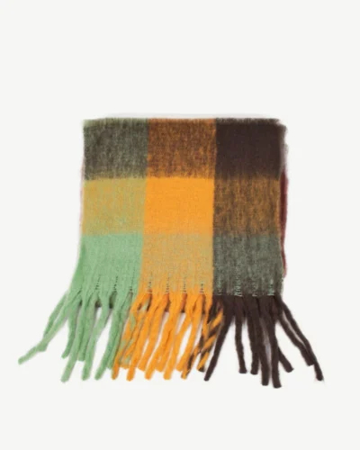 Shetland Scarf Orange/Black Pack Of 2