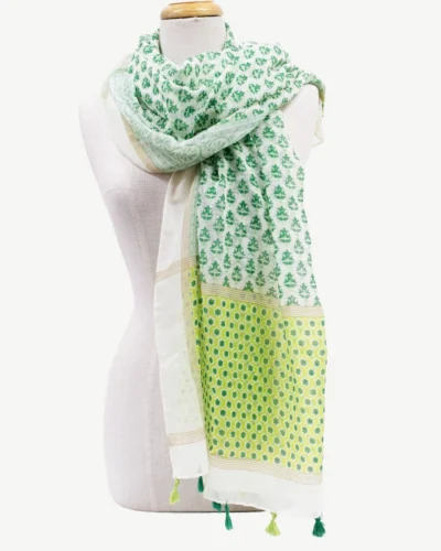Pari  Scarf Green Pack Of 2